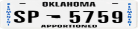 Trailer License Plate